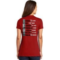 Donald Trump 2024 Raised The Bar Front And Back Women's V-Neck T-Shirt