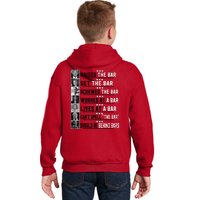 Donald Trump 2024 Raised The Bar Front And Back Kids Hoodie