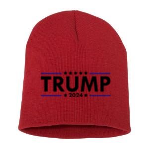 Donald Trump 2024 Raised The Bar Front And Back Short Acrylic Beanie