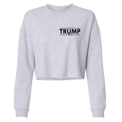 Donald Trump 2024 Raised The Bar Front And Back Cropped Pullover Crew