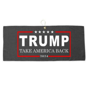 Donald Trump 2024 Take America Back USA United States Large Microfiber Waffle Golf Towel