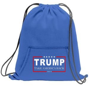 Donald Trump 2024 Take America Back USA United States Sweatshirt Cinch Pack Bag