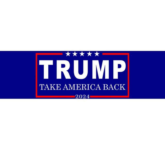 Donald Trump 2024 Take America Back USA United States Bumper Sticker