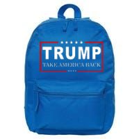 Donald Trump 2024 Take America Back USA United States 16 in Basic Backpack