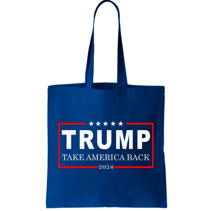 Donald Trump 2024 Take America Back USA United States Tote Bag