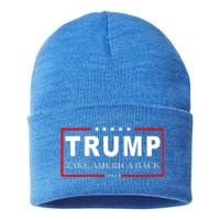 Donald Trump 2024 Take America Back USA United States Sustainable Knit Beanie