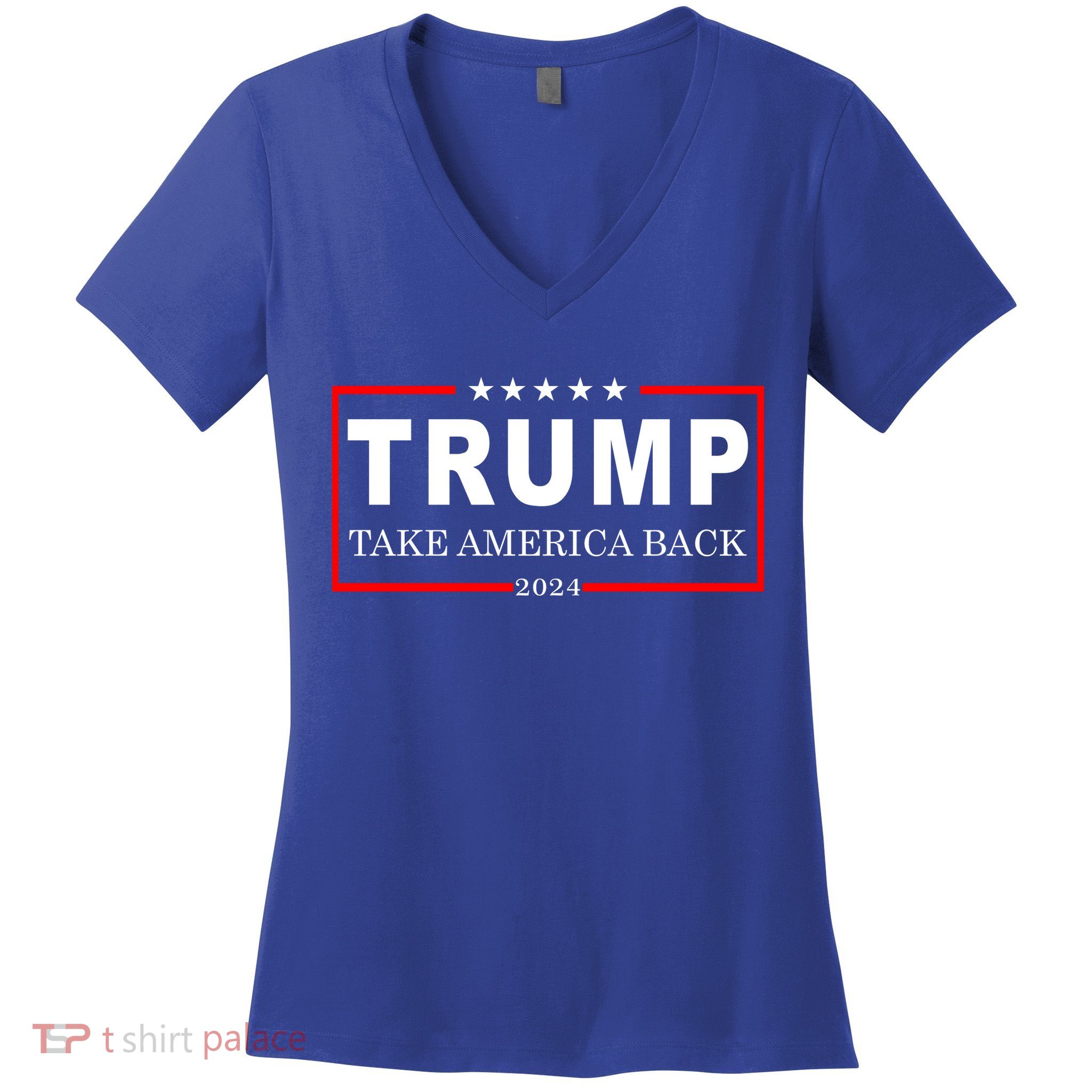 Donald Trump 2024 Take America Back USA United States Women's V-Neck T-Shirt