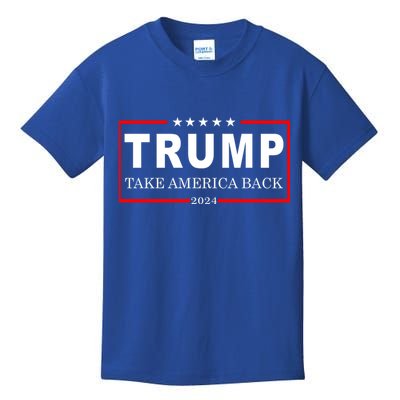 Donald Trump 2024 Take America Back USA United States Kids T-Shirt