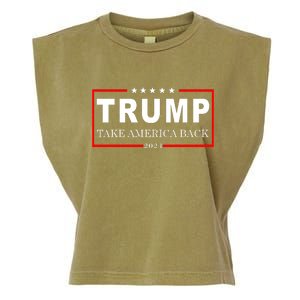 Donald Trump 2024 Take America Back USA United States Garment-Dyed Women's Muscle Tee