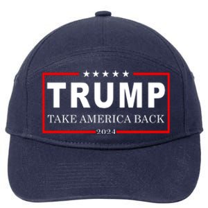 Donald Trump 2024 Take America Back USA United States 7-Panel Snapback Hat