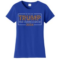 Donald Trump 2024 Gift Take America Back Leopard Print Gift Women Women's T-Shirt