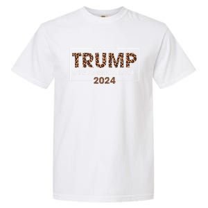 Donald Trump 2024 Gift Take America Back Leopard Print Gift Women Garment-Dyed Heavyweight T-Shirt