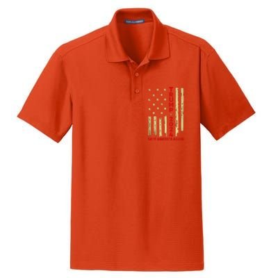 Donald Trump 2024 Save America Again Dry Zone Grid Polo