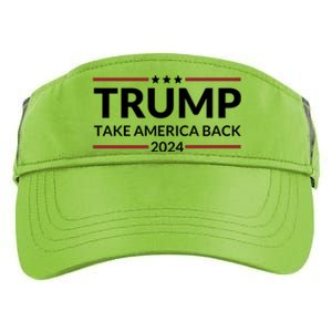 Donald Trump 2024 Take America Back USA United States Adult Drive Performance Visor