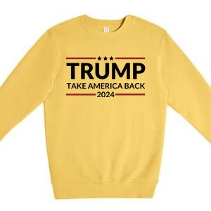 Donald Trump 2024 Take America Back USA United States Premium Crewneck Sweatshirt