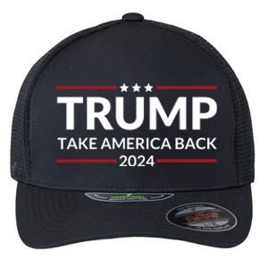 Donald Trump 2024 Take America Back USA United States Flexfit Unipanel Trucker Cap