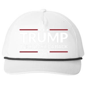 Donald Trump 2024 Take America Back USA United States Snapback Five-Panel Rope Hat