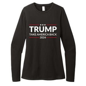 Donald Trump 2024 Take America Back USA United States Womens CVC Long Sleeve Shirt