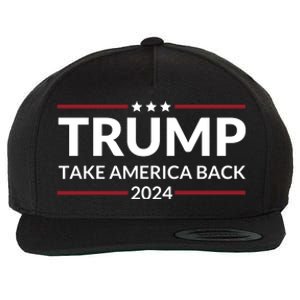 Donald Trump 2024 Take America Back USA United States Wool Snapback Cap