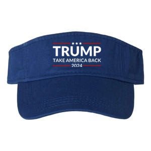 Donald Trump 2024 Take America Back USA United States Valucap Bio-Washed Visor