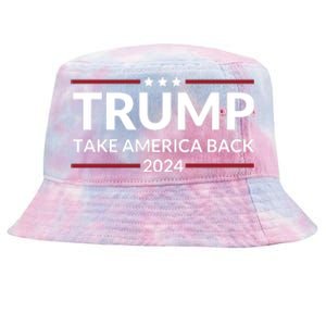 Donald Trump 2024 Take America Back USA United States Tie-Dyed Bucket Hat