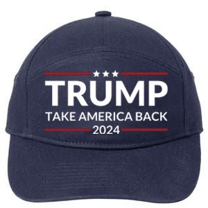 Donald Trump 2024 Take America Back USA United States 7-Panel Snapback Hat