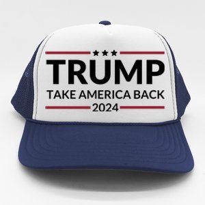 Donald Trump 2024 Take America Back USA United States Trucker Hat