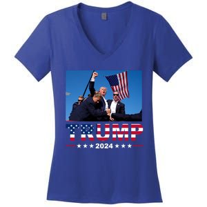 Donald Trump 2024 WonT Be Stopped Great Gift Women's V-Neck T-Shirt