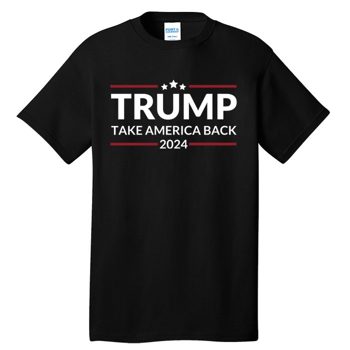 Donald Trump 2024 Take America Back USA United States Tall T-Shirt