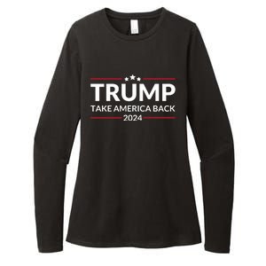 Donald Trump 2024 Take America Back USA United States Womens CVC Long Sleeve Shirt