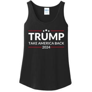 Donald Trump 2024 Take America Back USA United States Ladies Essential Tank