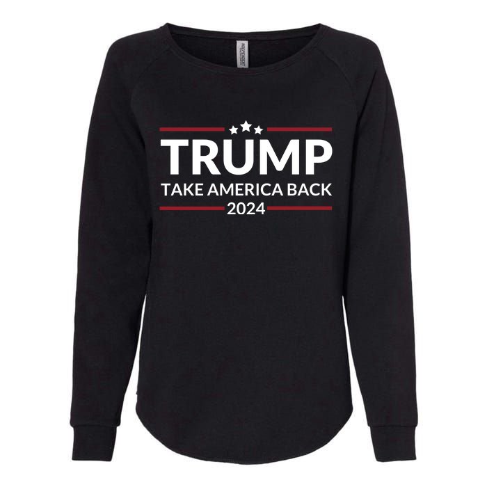 Donald Trump 2024 Take America Back USA United States Womens California Wash Sweatshirt