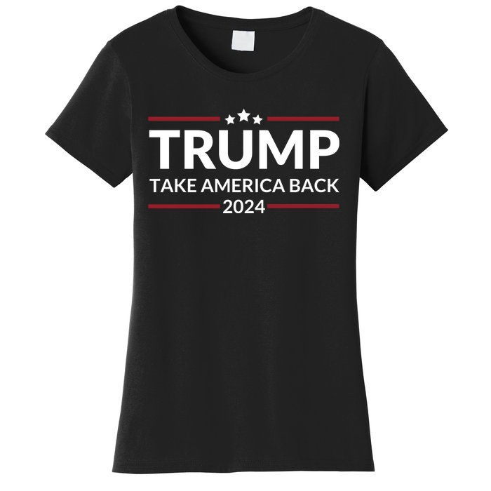 Donald Trump 2024 Take America Back USA United States Women's T-Shirt