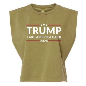 Donald Trump 2024 Take America Back USA United States Garment-Dyed Women's Muscle Tee