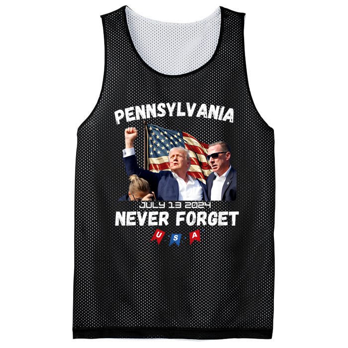 Donald Trump 2024 Election Gifts For Patriotics Butler Pennsylvania Never Forget Mesh Reversible Basketball Jersey Tank