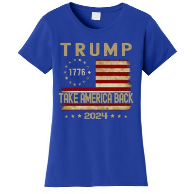 Donald Trump 2024 Take America Back Election The Return Funny Gift Women's T-Shirt