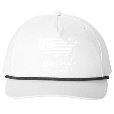 Donald Trump 47th President American Snapback Five-Panel Rope Hat