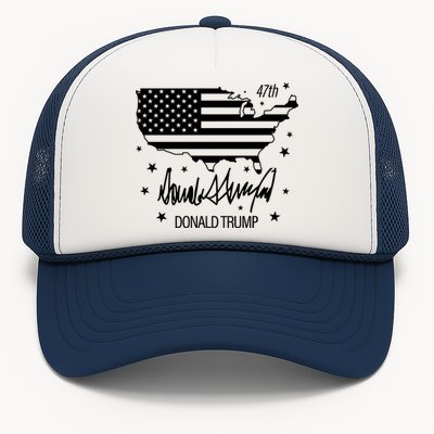 Donald Trump 47th President American Trucker Hat