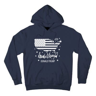 Donald Trump 47th President American Tall Hoodie