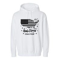 Donald Trump 47th President American Garment-Dyed Fleece Hoodie