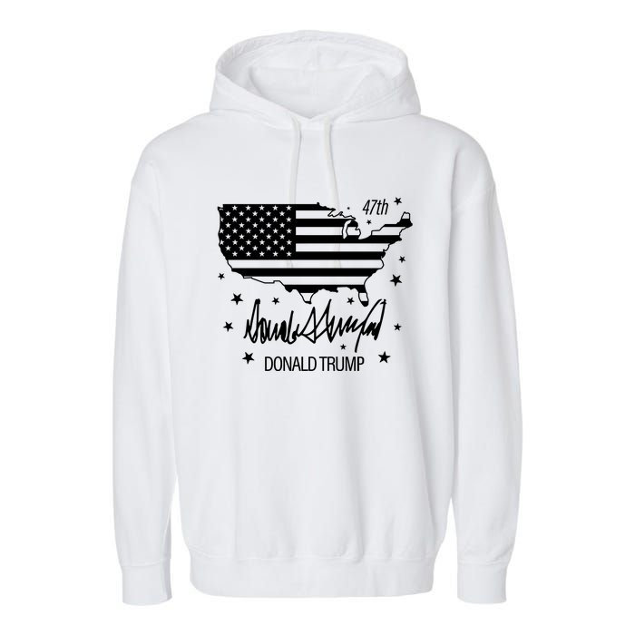 Donald Trump 47th President American Garment-Dyed Fleece Hoodie