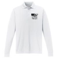 Donald Trump 47th President American Performance Long Sleeve Polo