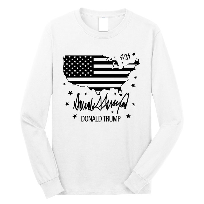 Donald Trump 47th President American Long Sleeve Shirt