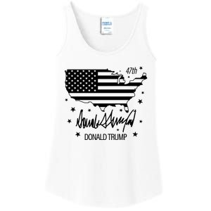 Donald Trump 47th President American Ladies Essential Tank