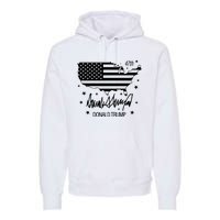 Donald Trump 47th President American Premium Hoodie