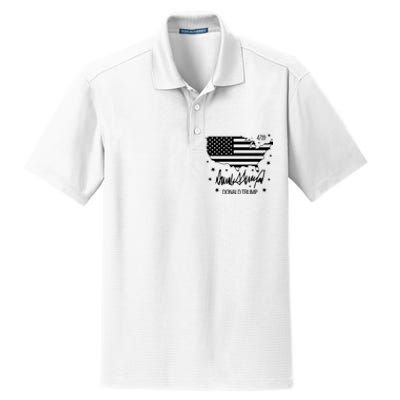 Donald Trump 47th President American Dry Zone Grid Polo