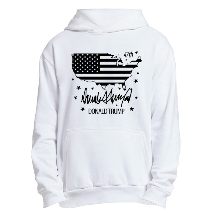 Donald Trump 47th President American Urban Pullover Hoodie