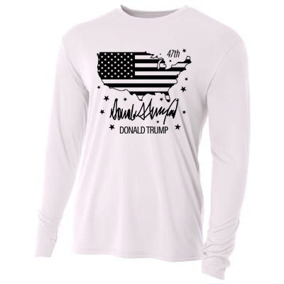 Donald Trump 47th President American Cooling Performance Long Sleeve Crew