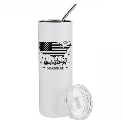 Donald Trump 47th President American Stainless Steel Tumbler