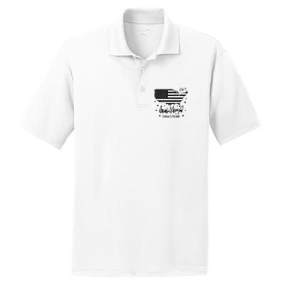 Donald Trump 47th President American PosiCharge RacerMesh Polo